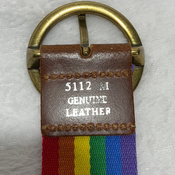 Rainbow Striped Woven Belt - Picture 5 of 6